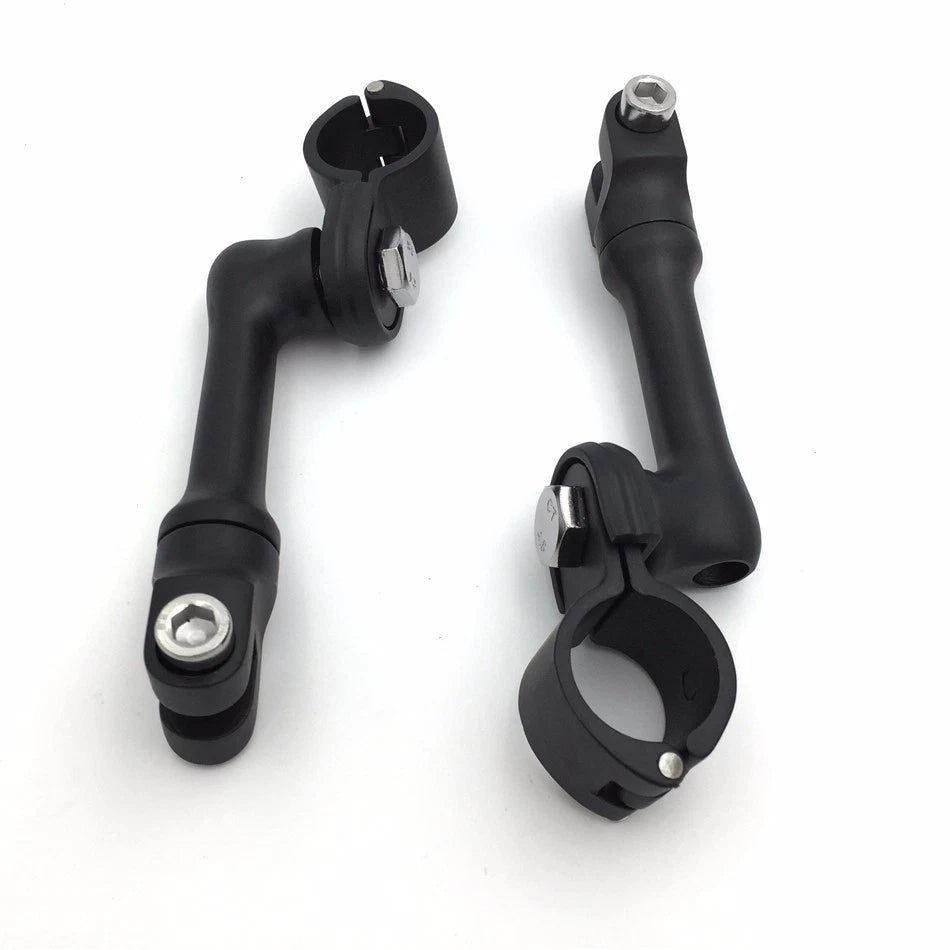 Highway Peg Mounting Kit for 1.25" Engine Guard - Black for Harley Davidson