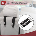 2 Pcs Universal Car Seat Headrest Hook for Hanging Purses (Black)