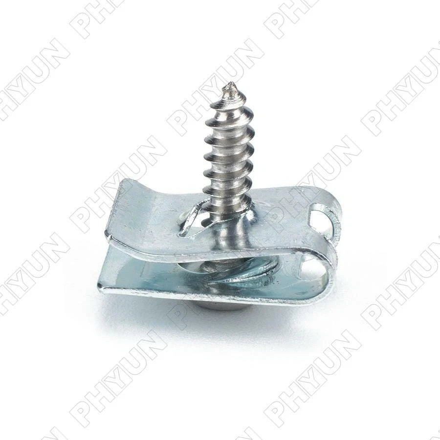 200Pc Fastener U Nut Self-Tapping Screw for Moulding Panel Fender Accessories