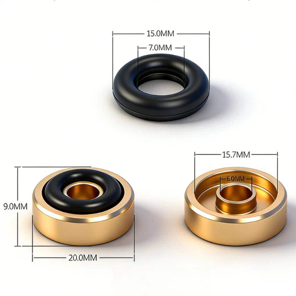 Brass Fitting Kit for Cutting Boards with Rubber Pads (2010–2023)