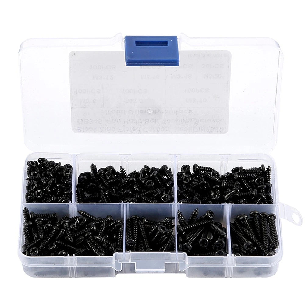 500 Pcs Flat Head Self Tapper Screws for Various Applications