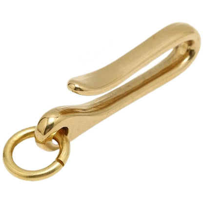 Solid Brass U Hook Keychain Hardware for Leathercraft (0.3 x 1.8cm)