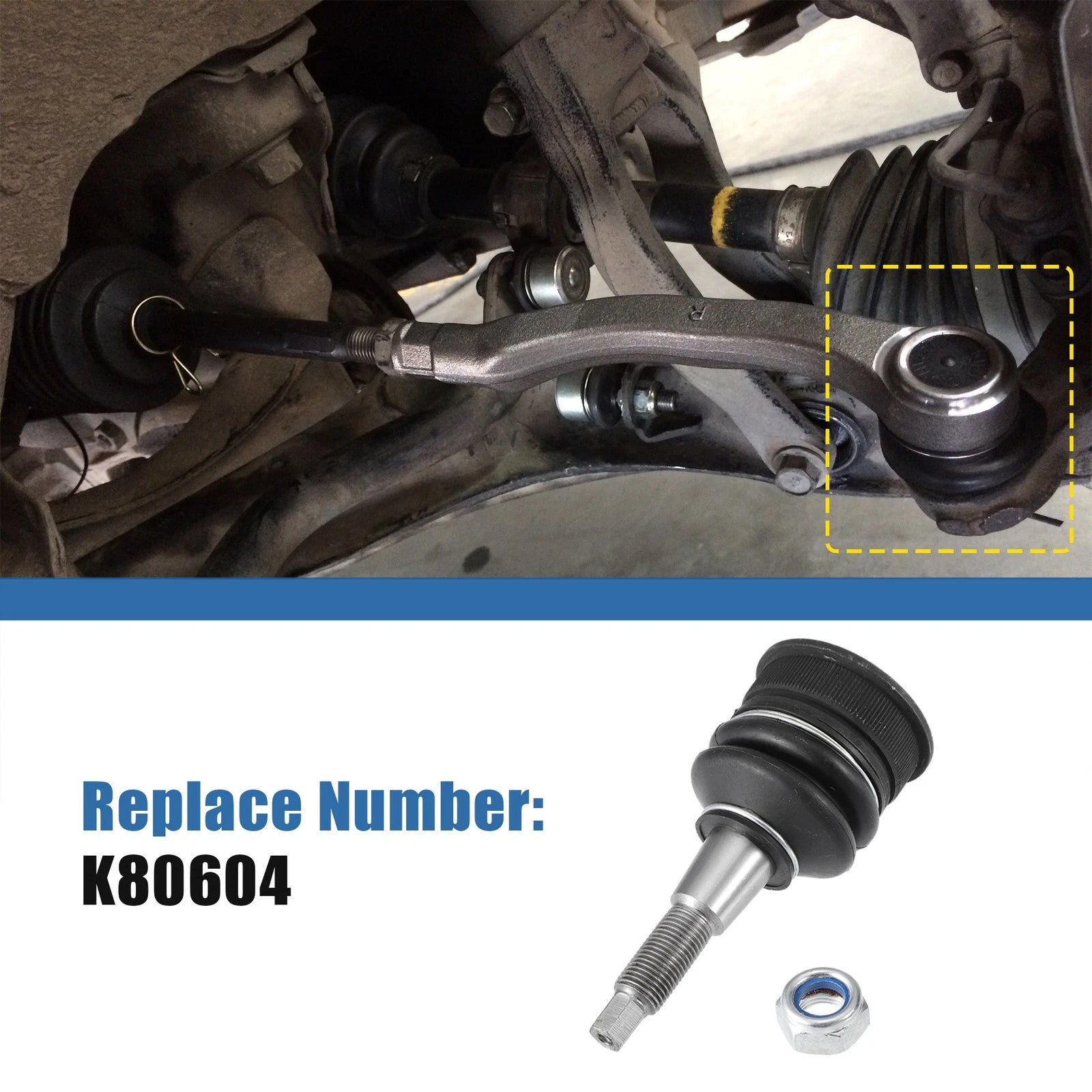 2X Upper Ball Joint No.K80604 for Jeep Commander (2006–2010)