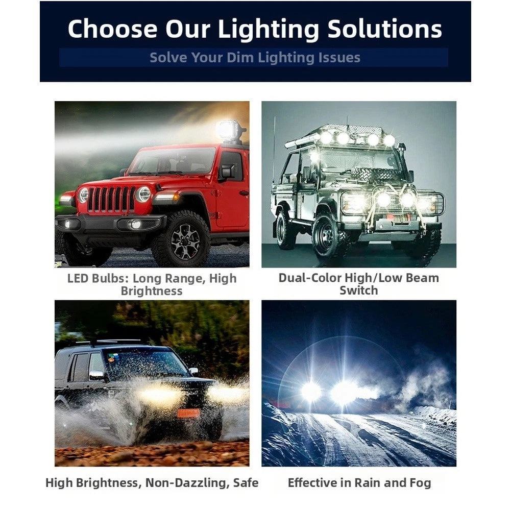 10W 65mm Round LED Spot Light for Off Road Vehicles (Waterproof, Shockproof)