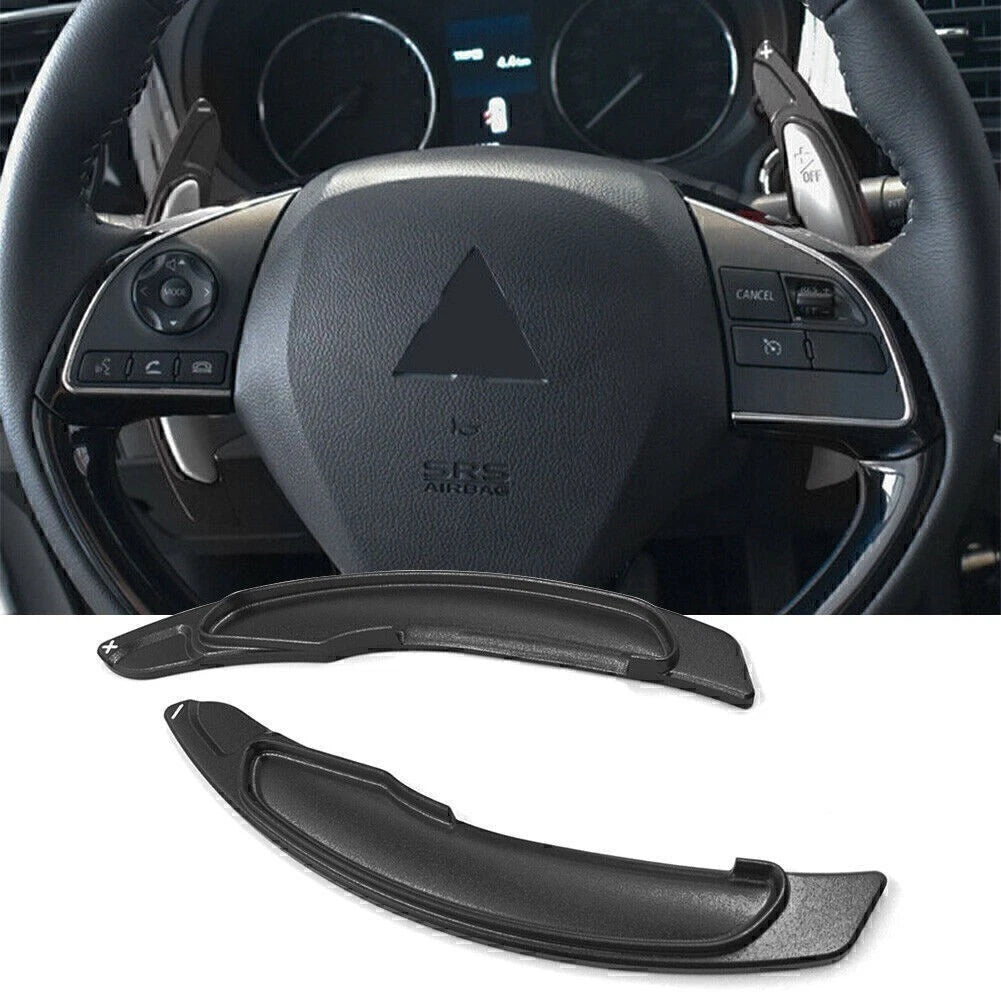 Shift Paddle Extension for Mitsubishi Lancer Evo X (2008–2015) - Black Aluminium