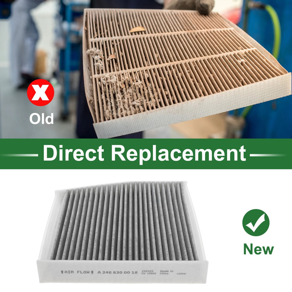 Cabin Air Filter Replacement for Mercedes-Benz A-Class W176 (2015–2018)