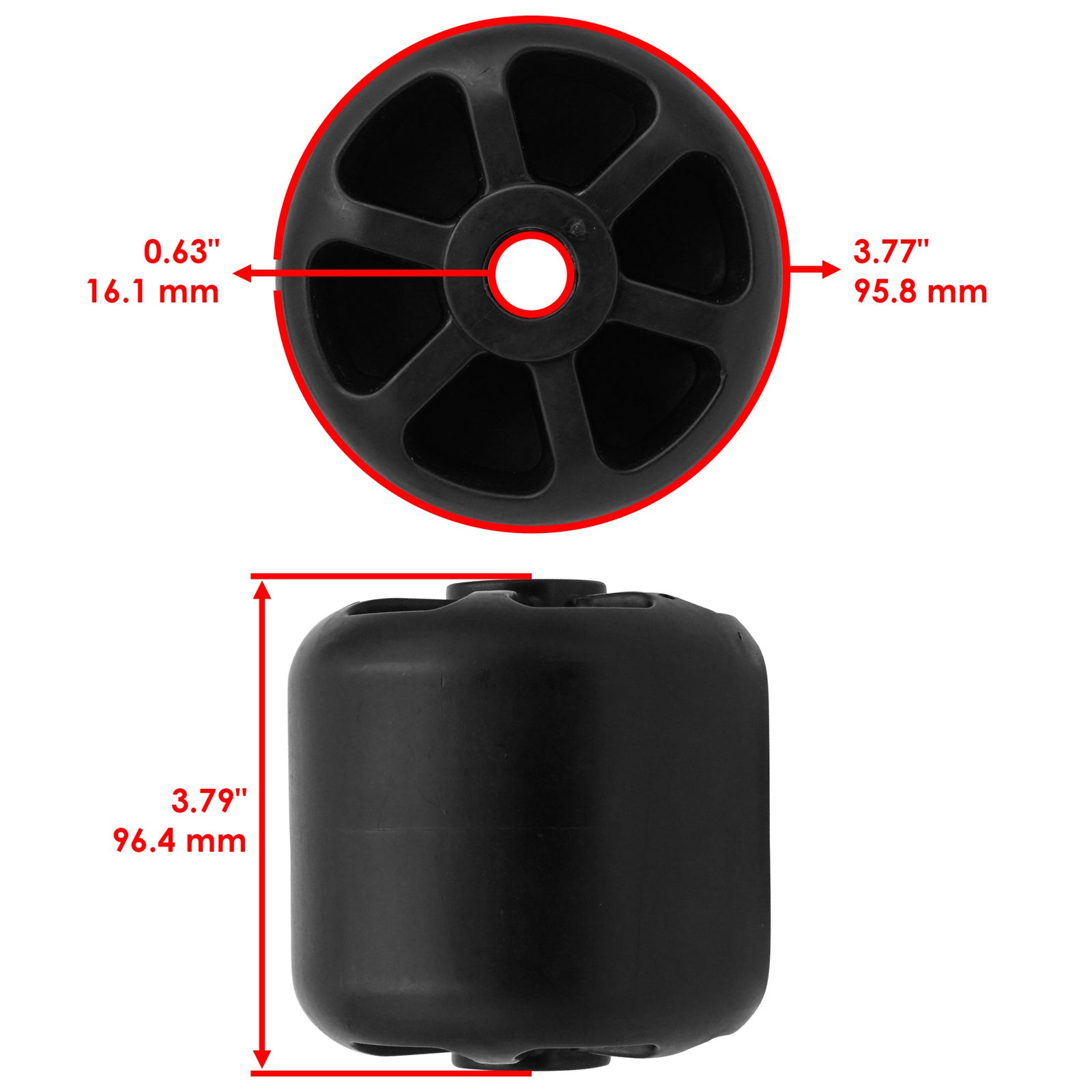 Deck Wheel Kit Replacement for John Deere 1600 647A 657A 717A 727A (2000–)