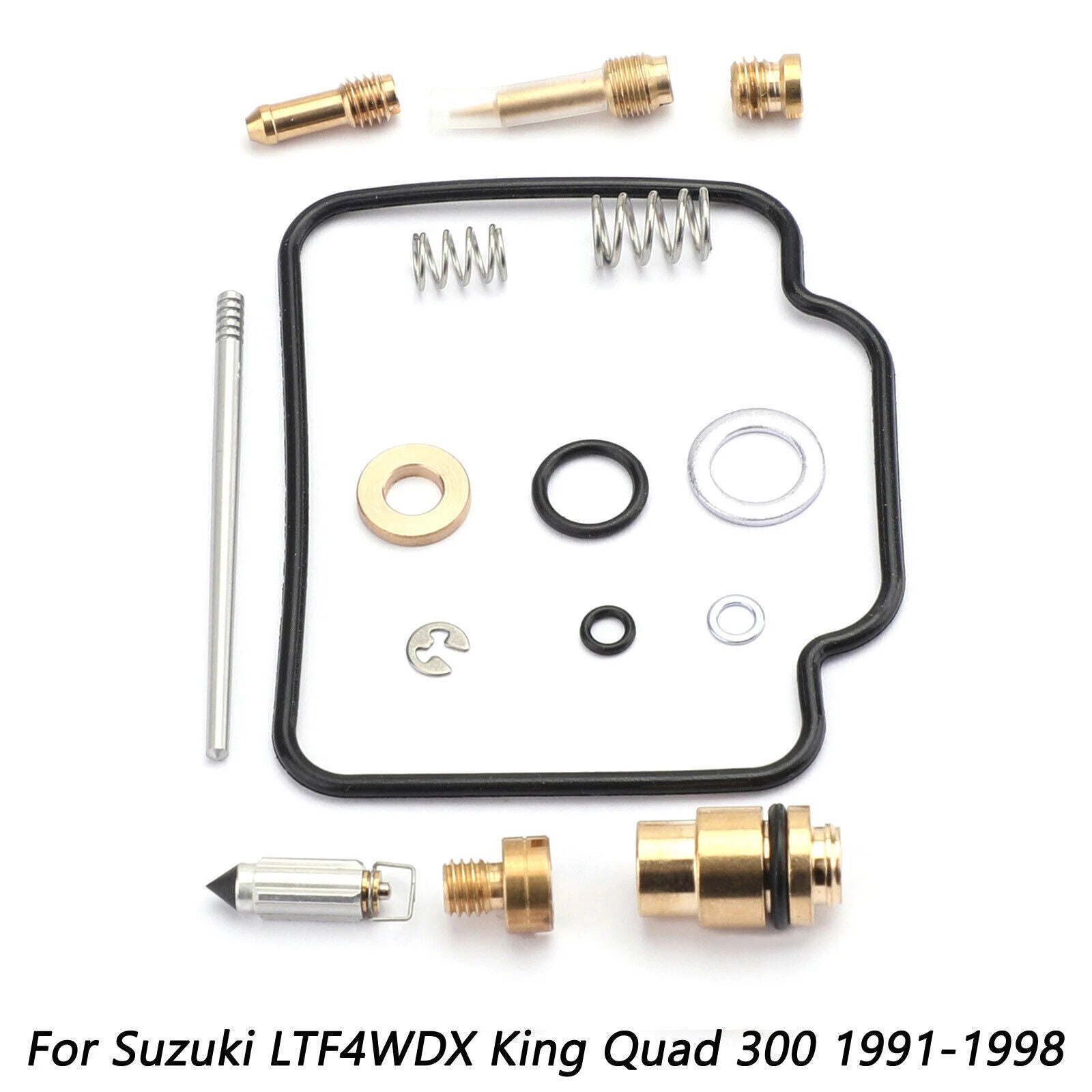 Carburetor Rebuild Repair Kit for Suzuki LTF4WDX King Quad 300 (1991–1998)