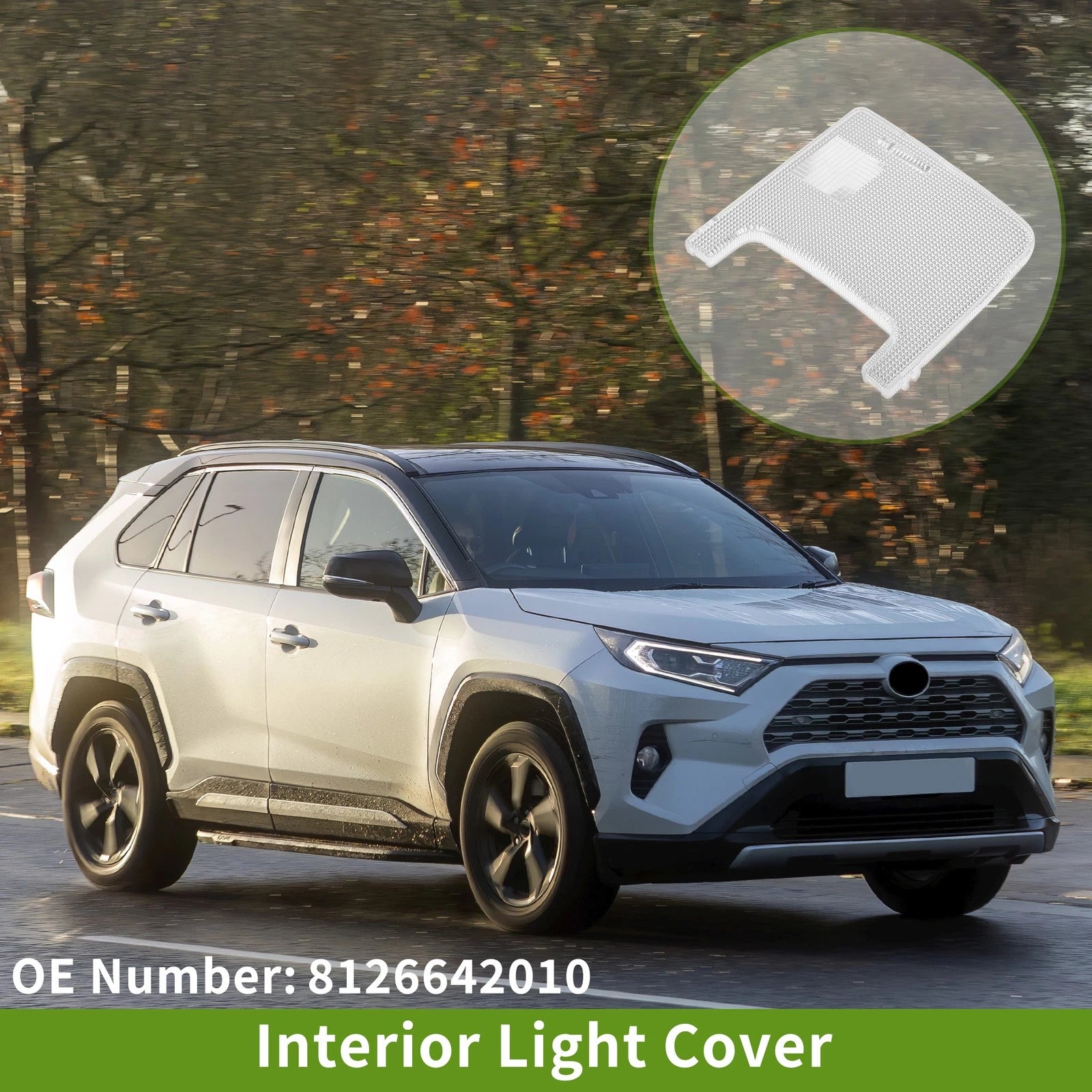 1pc Front Right Interior Light Cover Replacement for Toyota RAV4 (2006–2012)