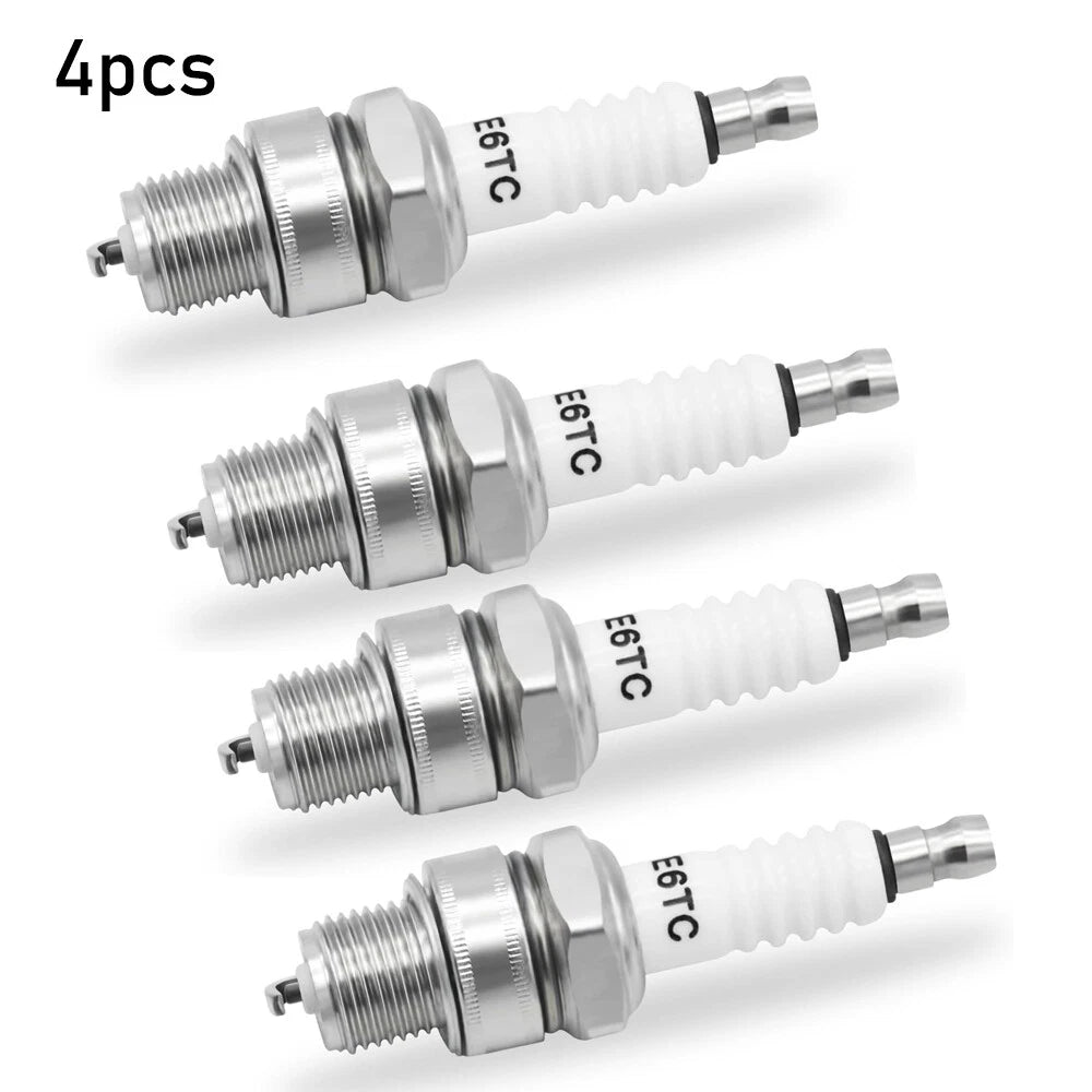 Set of 4 Spark Plugs for Yamaha E6TC BP6HS PW50 PW80 LT50 LT80 50cc-110cc