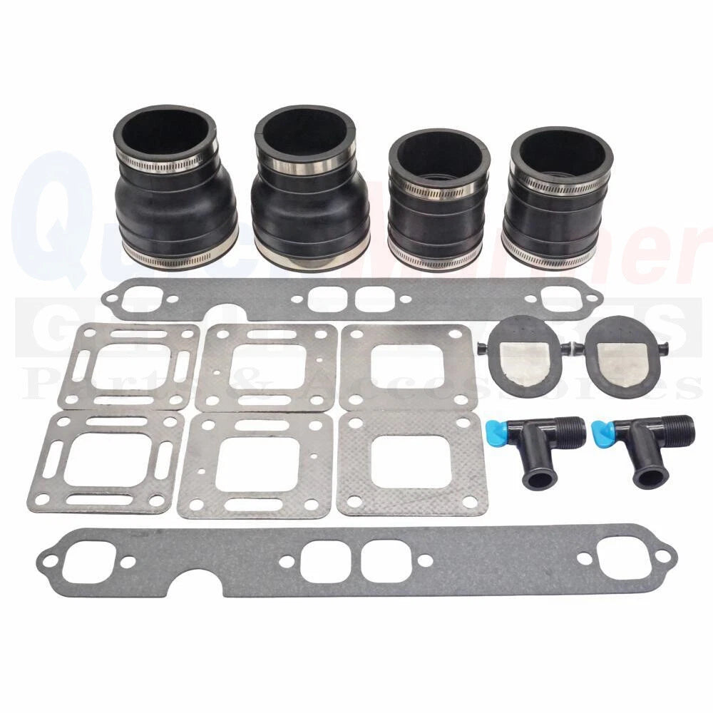 Set of 2 Outboard Exhaust Manifold Bellow Kit for Mercruiser (70981A3, 18-2762)