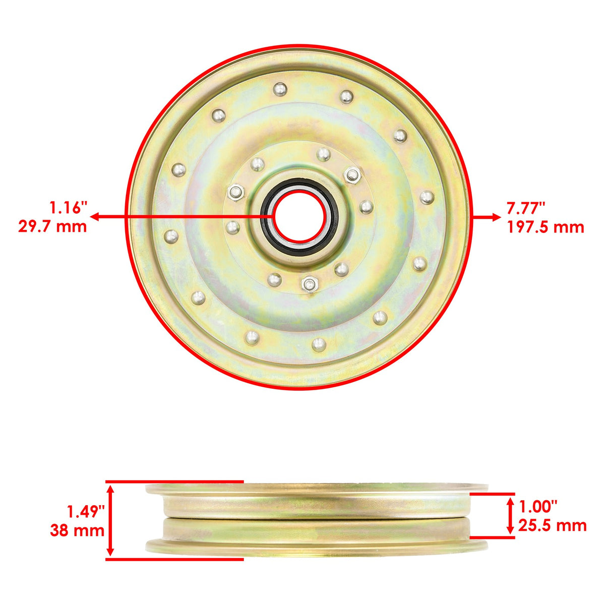 Deck Pulley Replacement for John Deere ZTrak Z915E Z920M (2008–2023)
