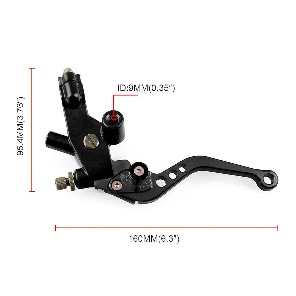 Front Brake Clutch Master Cylinder Reservoir Levers for Universal 7/8" 22mm