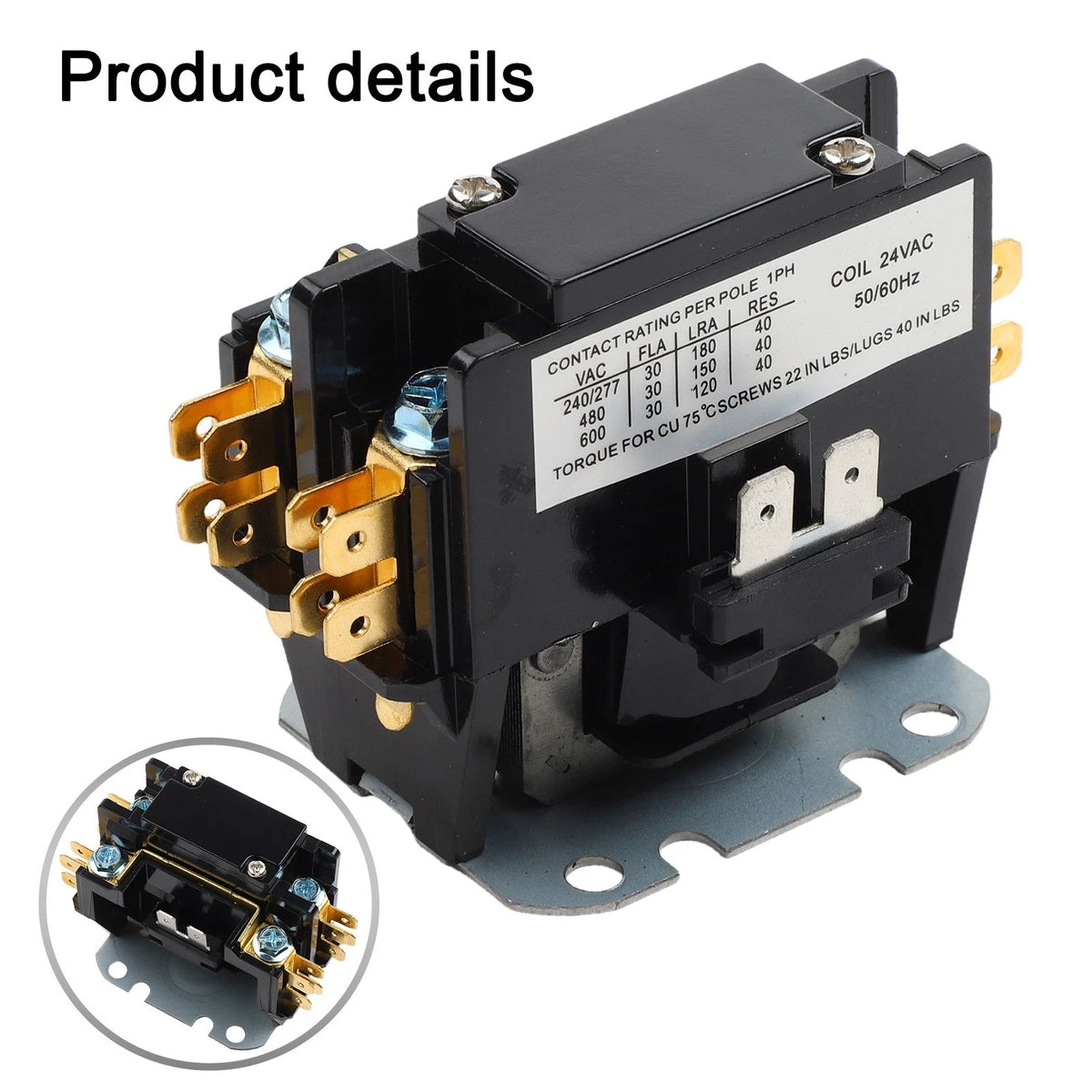 Single Pole AC Contactor for Cooling Units