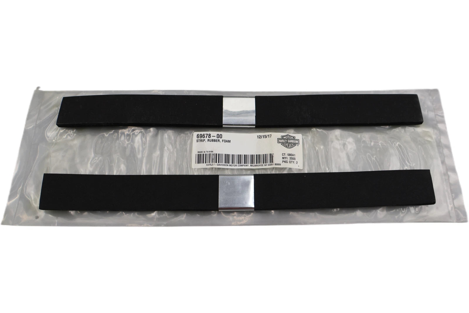 2X Rubber Foam Strip for Harley-Davidson (69678-00)