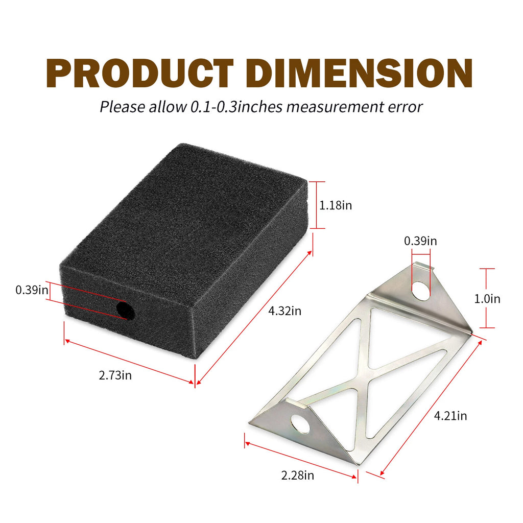 Air Filter with Plate for Honda ATC70 CT70 XL70 SL70 (1970–1978) 17211-098-771 17222-098-771