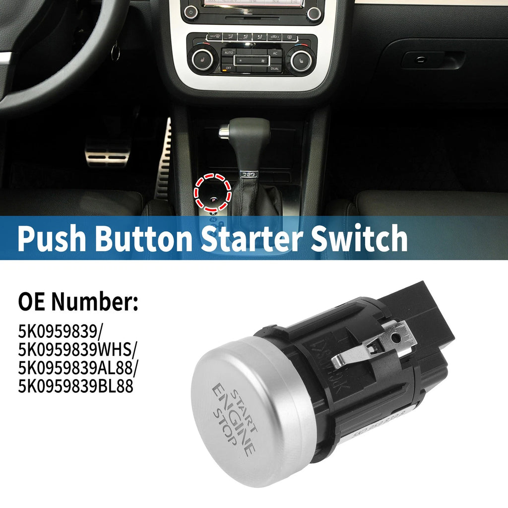 Keyless Engine Ignition Starter Switch for Volkswagen Eos (2011–2016) 5K0959839