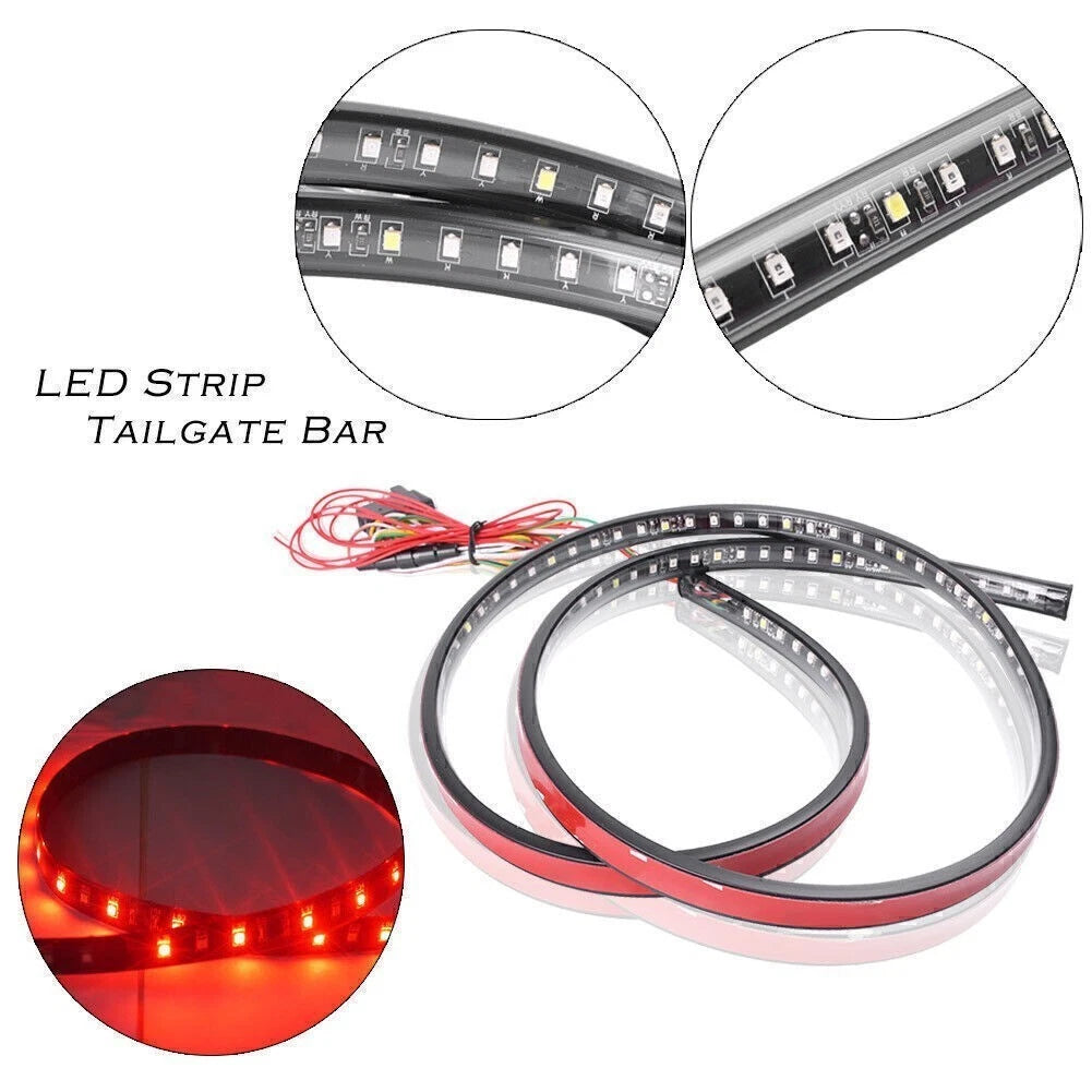 5-Function LED Tailgate Brake Light Strip for Chevy Honda Ram