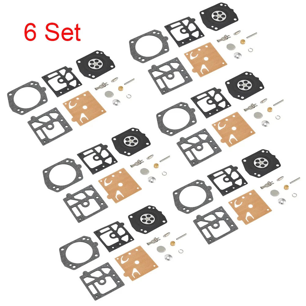 Set of 6 Carburetor Gasket Kit for Husqvarna 350 346 351, Walbro K22-HDA