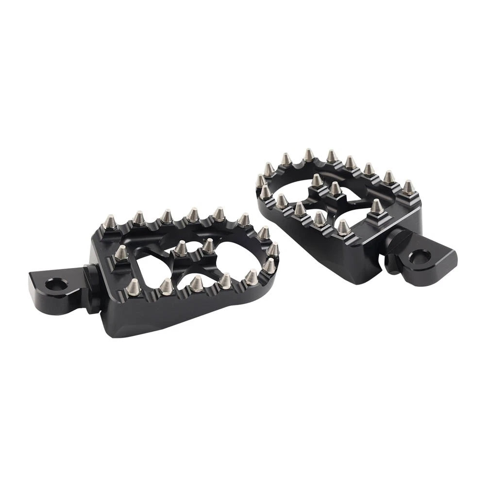 CNC Wide Fat Foot Pegs for Harley Dyna Sportster Fatboy (Fits )