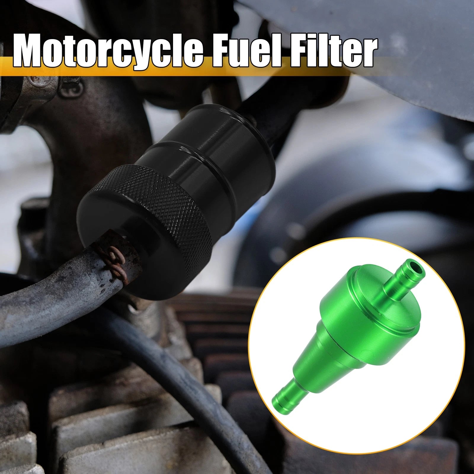 Fuel Filter 59mm Green Replacement for Dirt Bike Motorcycle Engine (2005–2024)
