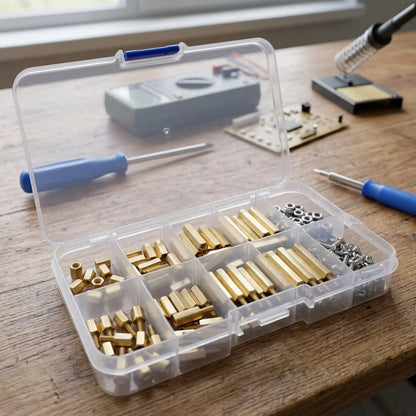 2X Brass Standoffs Spacers and Screws for Communication Needs