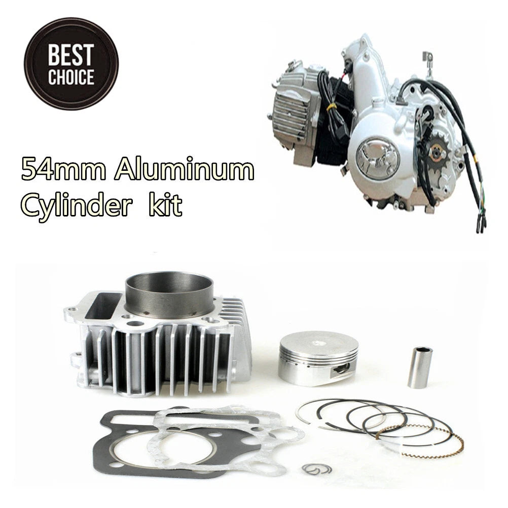 Big Bore Cylinder Kit 54mm Piston Ring Gasket for Honda CRF110