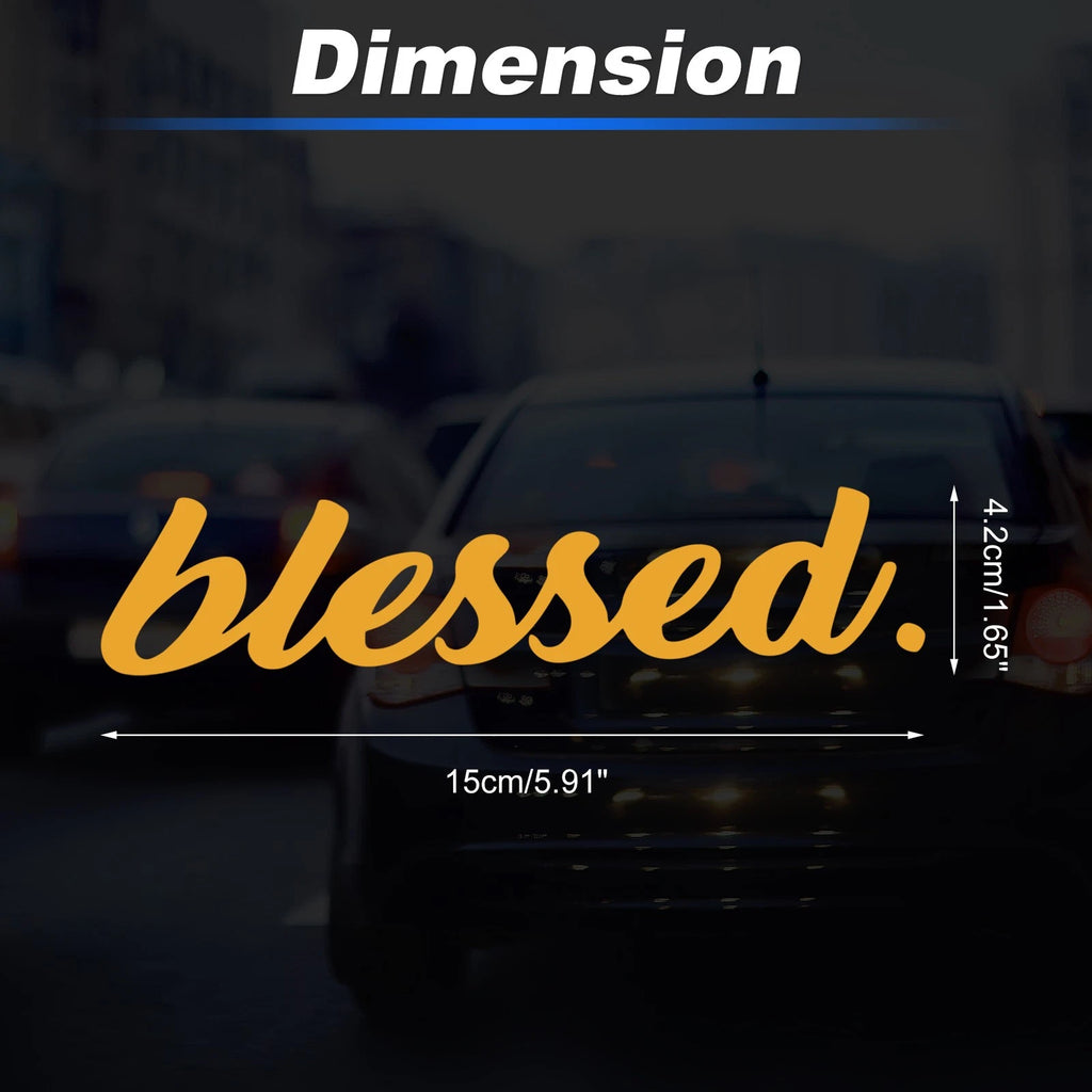 Reflective Bumper Decal for - Yellow, Personalized