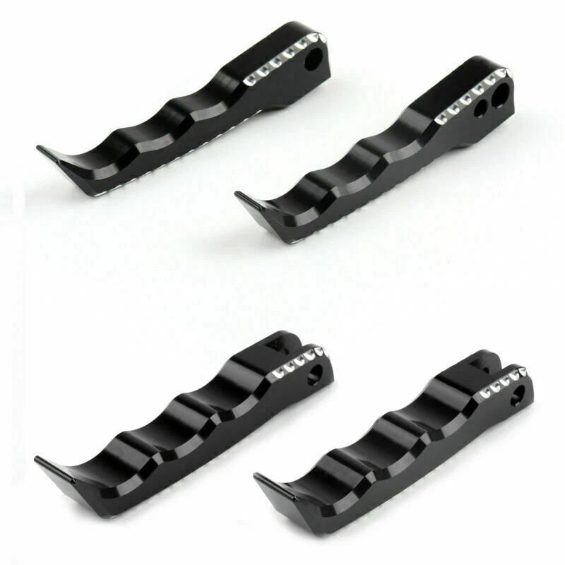 Front & Rear Footrest Foot Pegs for Suzuki GSXR 1300 Hayabusa (2008–2015) Black T9