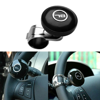 Assister Spinner Knob Ball for Universal Vehicles (Black Metal + ABS)