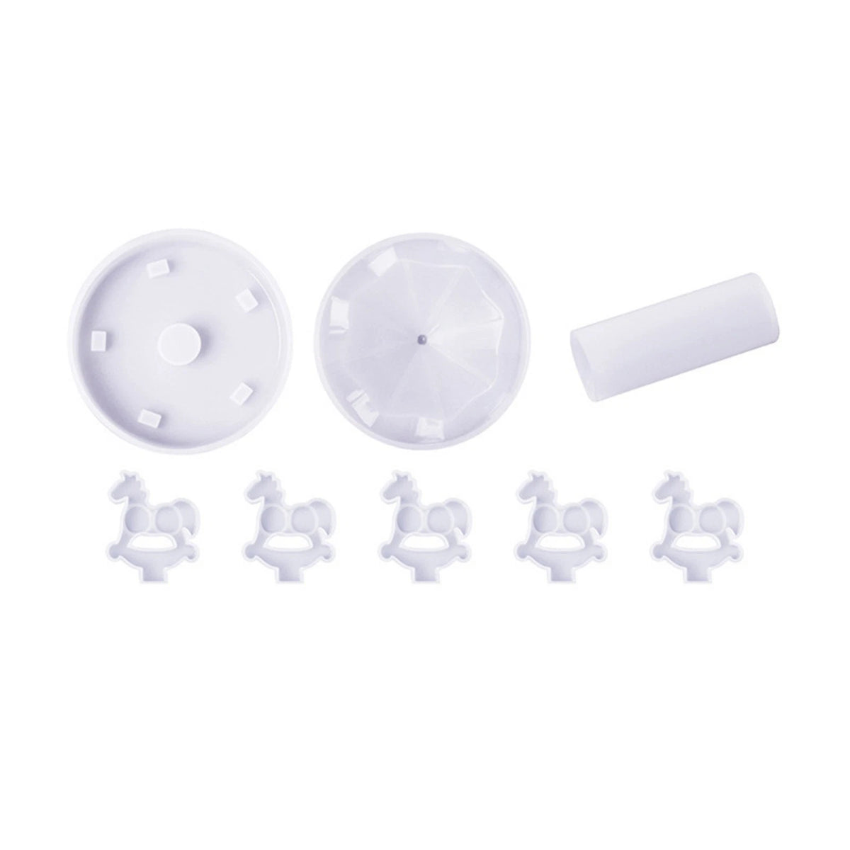 Soft Silicone Mold for Candle Making Kit DIY Carousel (No Part Numbers)