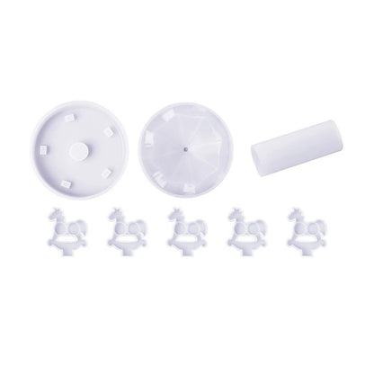 Soft Silicone Mold for Candle Making Kit DIY Carousel (No Part Numbers)