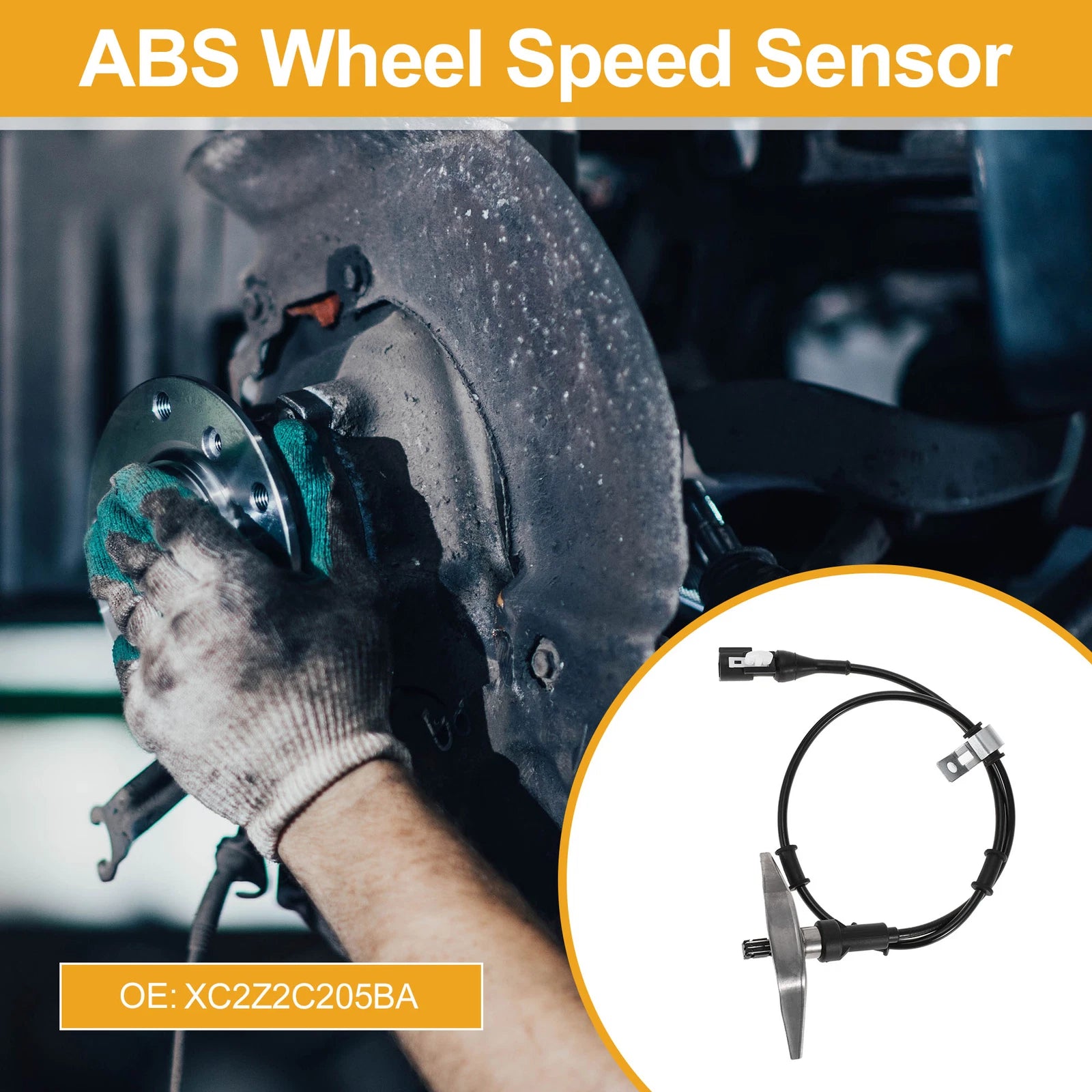 ABS Wheel Speed Sensor No.XC2Z2C205BA for Ford E-250 (1999–2004) Front Left