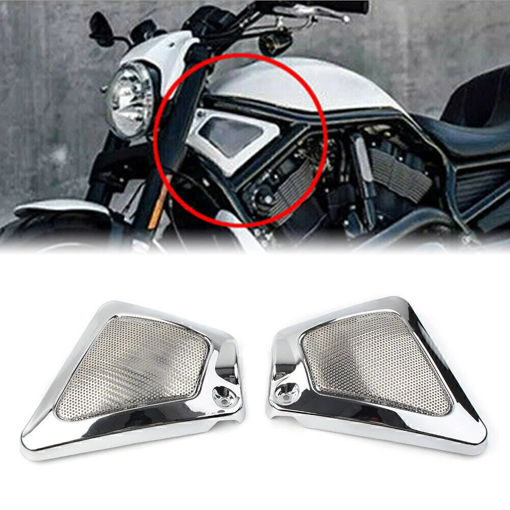 Chrome Airbox Frame Neck Side Cover for Harley V-Rod (2002–2017)