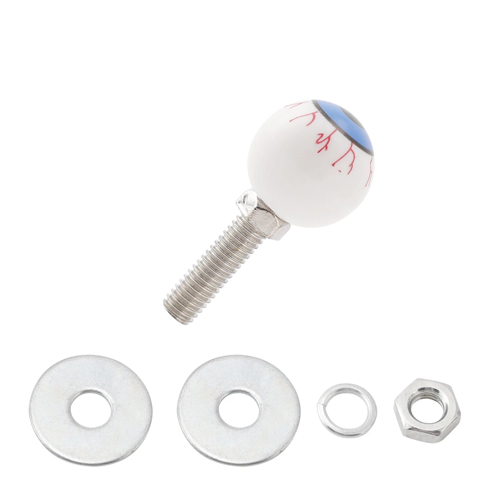 4x License Plate Bolt On Frame Nuts for Motorcycle Bike (Universal)