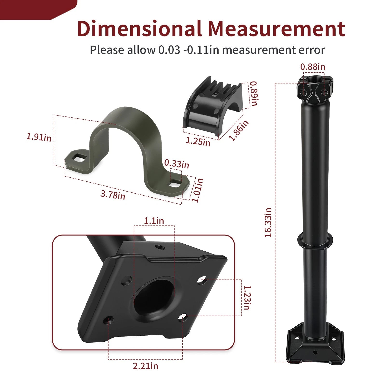 Steering Post Shaft Stem Sway Bar Bushing for Polaris Sportsman 550 EPS (2010–2014)