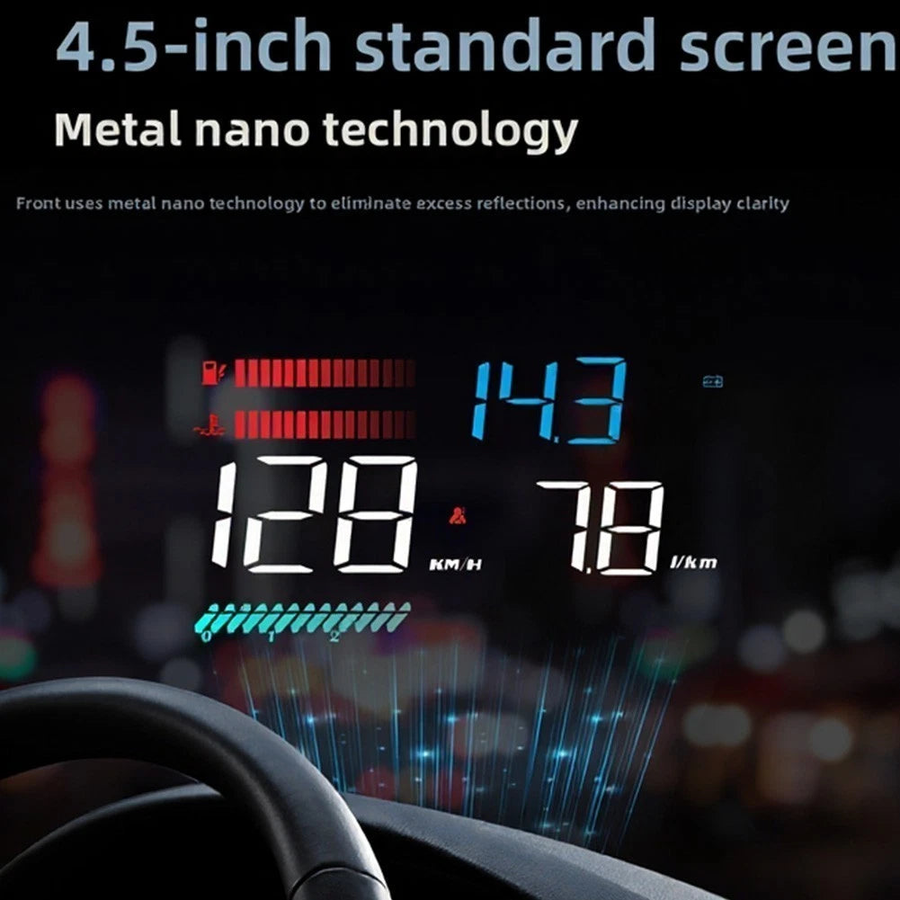 OBD2 Head Up Display Projector for Vehicles with OBD2 (12V)