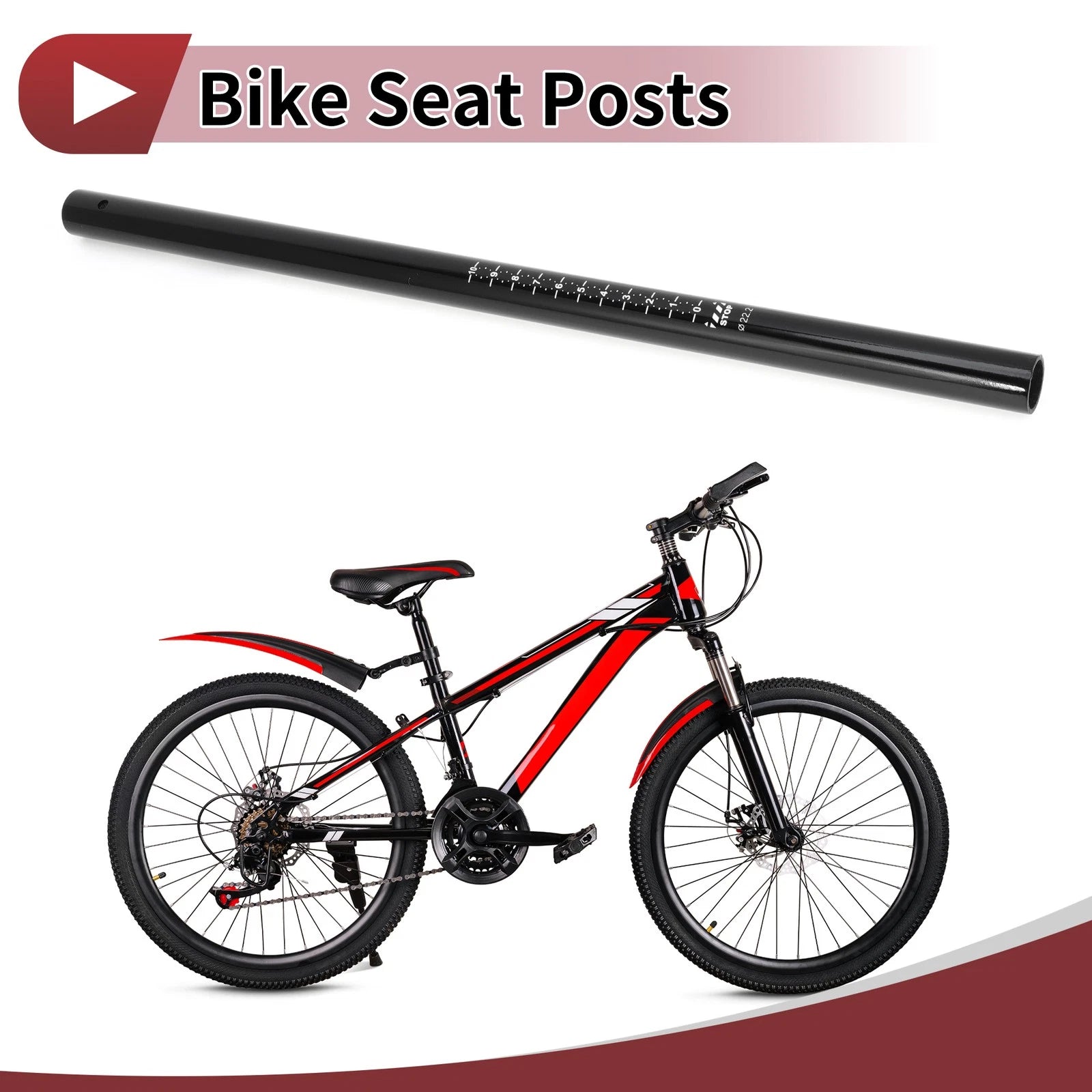 Seat Post Replacement 22.2x450mm for Carbon Fiber Bike Frames (2000–2026)