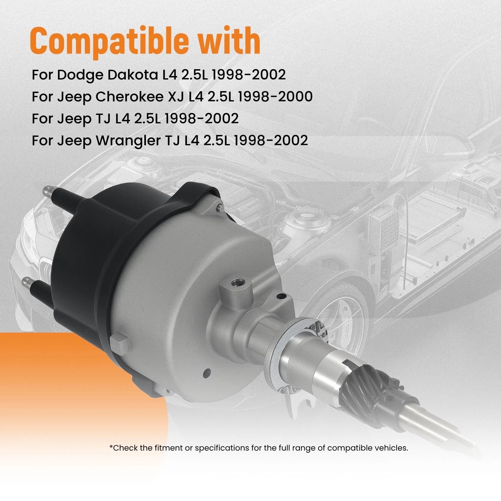 Front Electronic Distributor for Jeep Cherokee/Wrangler TJ (1998–2002) DST4495