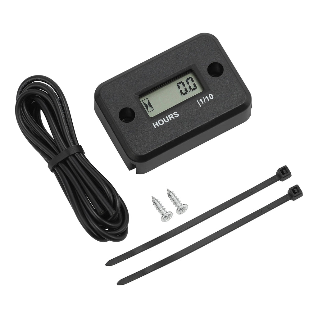 Digital Hour Meter for Motorcycle ATV Snowmobile Boat (Waterproof LCD)