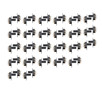 50Pcs 8mm Vertical Slide Switch SPDT 2 Position 3 Terminals PCB Panel
