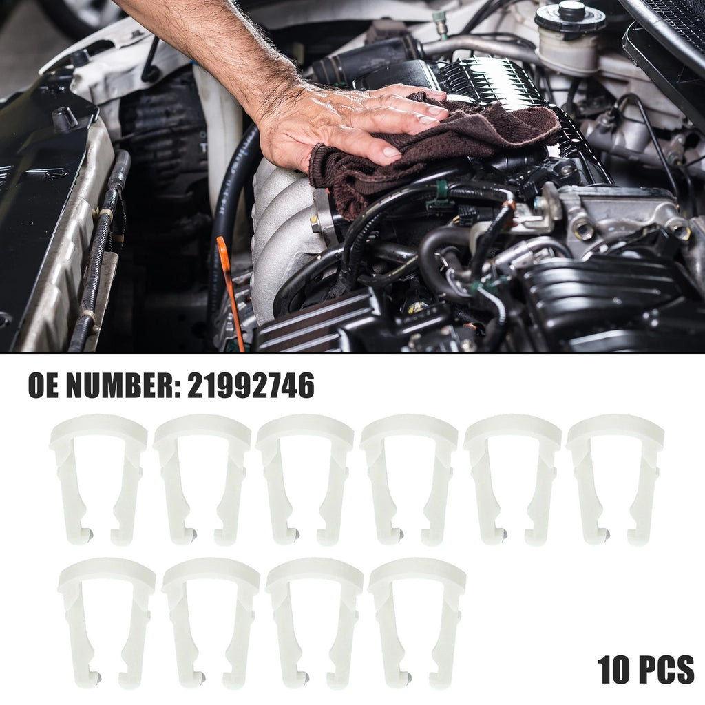 10 Pcs Fuel Line Retaining Clips for Chevrolet Silverado (2005–2019)