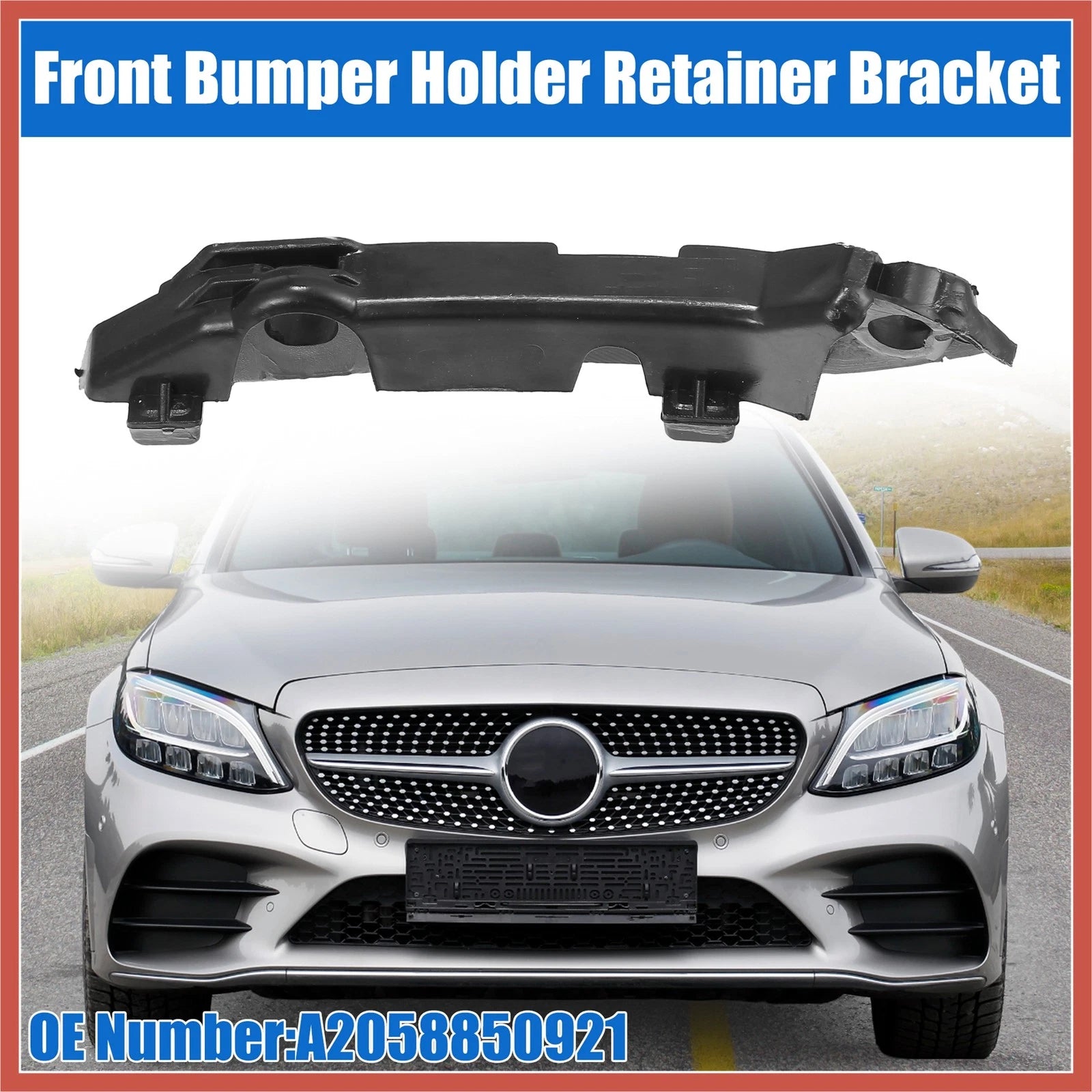 Front Right Upper Bumper Cover Inner Support Bracket for Mercedes-Benz