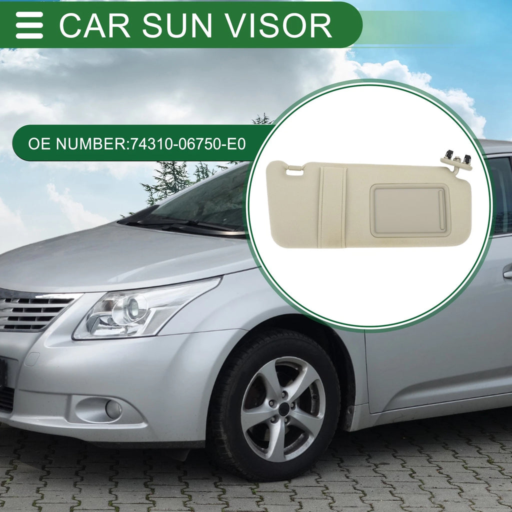 Right Passenger Side Car Sun Visor Replacement for Toyota Camry (2007–2011)