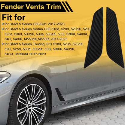 Air Flow Fender Vent Cover Trim 1 Pair for BMW 5 Series G30 (2017–2023)