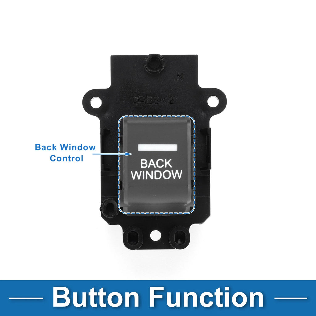 Rear Passenger Side Power Window Switch Replacement for Honda Ridgeline (2006–2014)