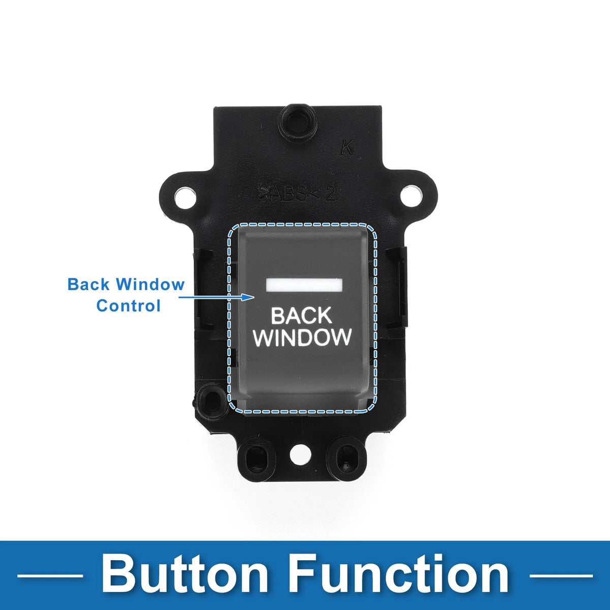 Rear Passenger Side Power Window Switch Replacement for Honda Ridgeline (2006–2014)