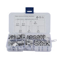 180 Pcs Ferrule Crimping Loop Sleeve for Wire Rope Cable Line (Assorted)