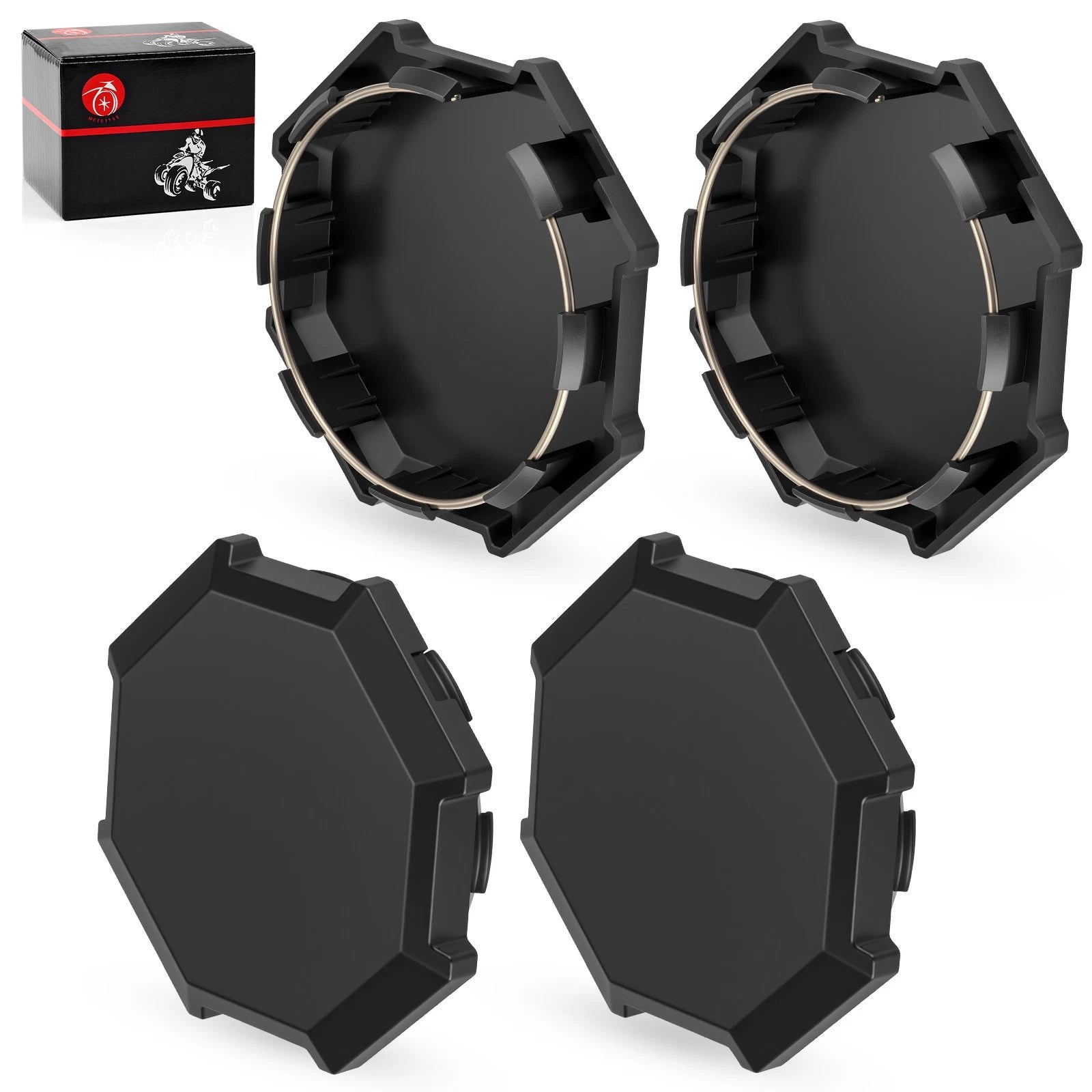 4 Pack Wheel Hub Cap for Polaris Sportsman 850 (2020–2024) / 1521999-458