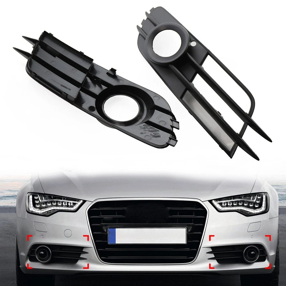 2X Front Bumper Fog Light Grille for Audi A6 C7 (2012–2015) 4G0807682G